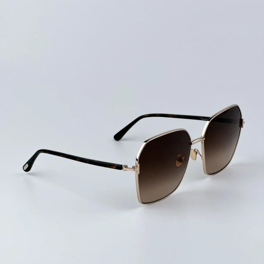 Tom Ford Women BRAND NEW Sunglasses CLAUDIA-02 Gold Havana Gradient FT0839 52F